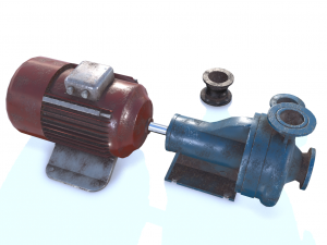 electric motor pump pbr 3D Modell
