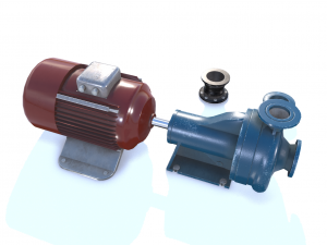 electric motor pump pbr 3D Modell