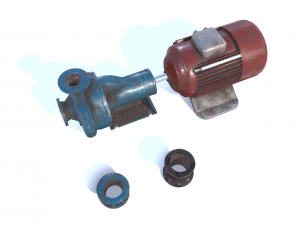 electric motor pump pbr 3D Modell