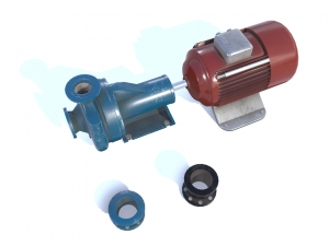 electric motor pump pbr 3D Modell