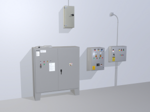 factory control panels 3D 模型