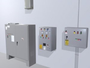 factory control panels 3Dモデル