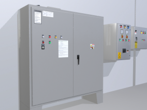 factory control panels 3Dモデル