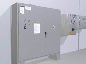 paneles de control de f&aacute;brica Modelo 3D