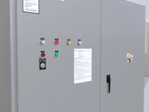 paneles de control de f&aacute;brica Modelo 3D