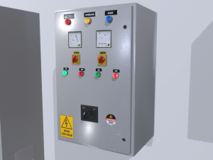 factory control panels 3Dモデル