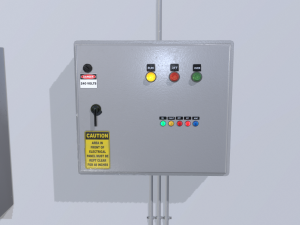 factory control panels 3Dモデル