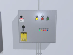 paneles de control de f&aacute;brica Modelo 3D