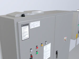 paneles de control de f&aacute;brica Modelo 3D