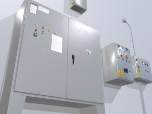 factory control panels 3Dモデル