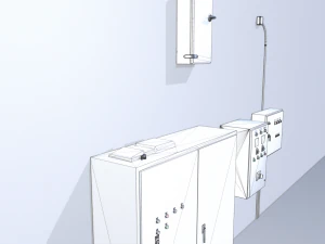paneles de control de f&aacute;brica Modelo 3D
