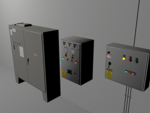 factory control panels 3Dモデル