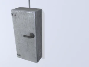 old factory control panels 3D Model