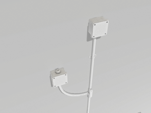 electric wall wires set Model 3D