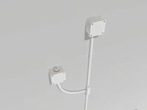electric wall wires set 3D Model