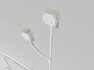 electric wall wires set 3D Model
