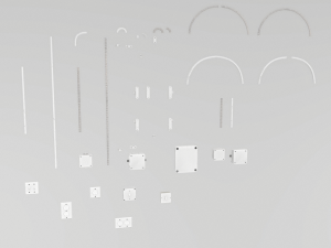electric wall wires set Model 3D