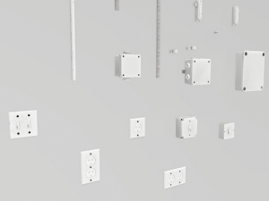 electric wall wires set Model 3D