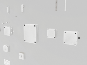 electric wall wires set Model 3D