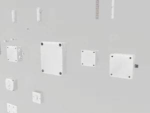 electric wall wires set 3D Model