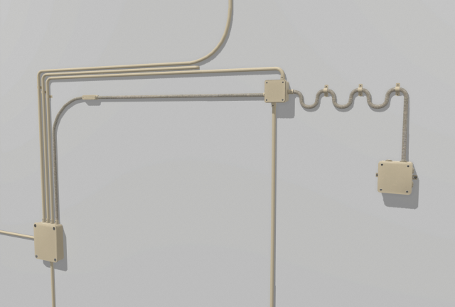 yellow electric wall wires set 3Dモデル .c4d .max .obj .3ds .fbx .stl .blend 