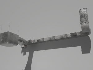 air ducts modular ventilation system 3D Model