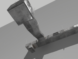 air ducts modular ventilation system 3D-Modell