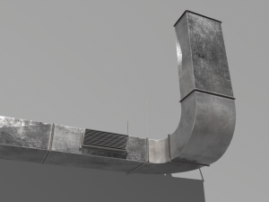 air ducts modular ventilation system 3D-Modell