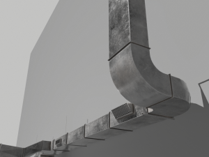 air ducts modular ventilation system 3D-Modell