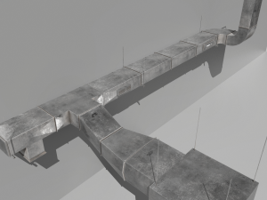 air ducts modular ventilation system 3D-Modell