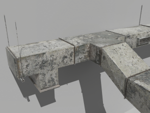old air ducts modular ventilation system 3D Model