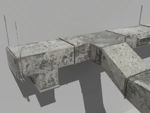 old air ducts modular ventilation system 3D Model