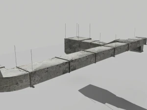 old air ducts modular ventilation system 3D Model