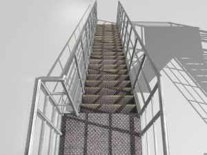industrial stairs modular Modelo 3D