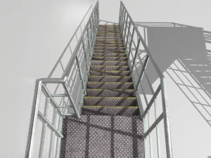 industrial stairs modular 3D Model