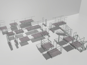 industrial stairs modular Modelo 3D
