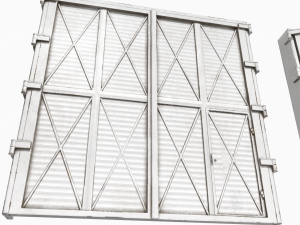 industrial metal gate 1 3D Модель