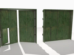 industrial metal gate 2 3D Model