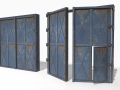 Industrial metal gate 4 3D Model