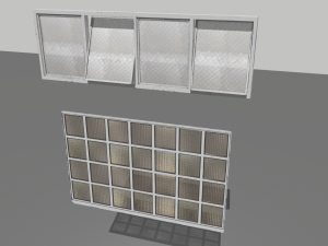 factory windows pack 1 3D मॉडल