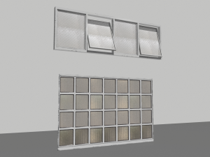 factory windows pack 1 3D मॉडल