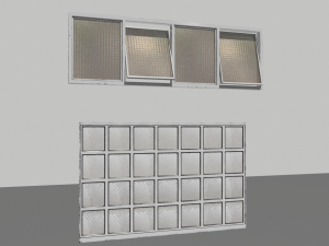 factory windows pack 1 3D मॉडल