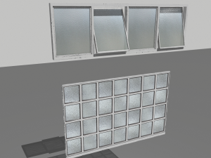 factory windows pack 1 3D मॉडल
