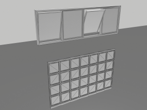 factory windows pack 1 3D मॉडल