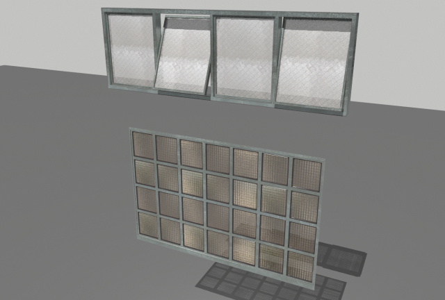 factory windows pack 2 3D Модель .c4d .max .obj .3ds .fbx .stl .blend 