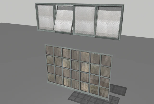factory windows pack 2 3D Model .c4d .max .obj .3ds .fbx .stl .blend 