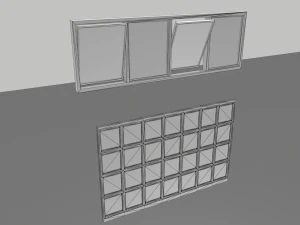 factory windows pack 2 3D Model