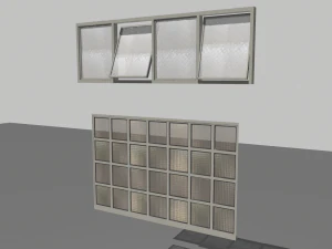 fabrika pencereleri paketi 3 3D Model