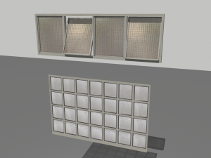 factory windows pack 3 Model 3D