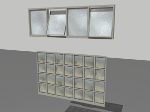 factory windows pack 3 Model 3D